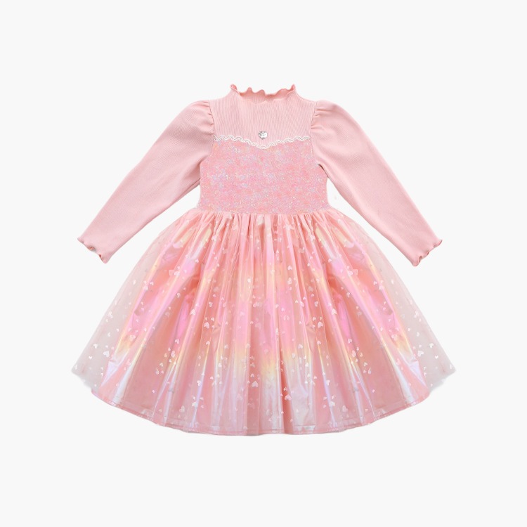 프리미엄 샤이닝 러브 튜튜 드레스(Pink)