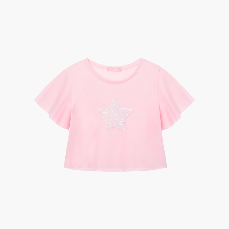 리틀 스타 크롭 티셔츠(Pink)