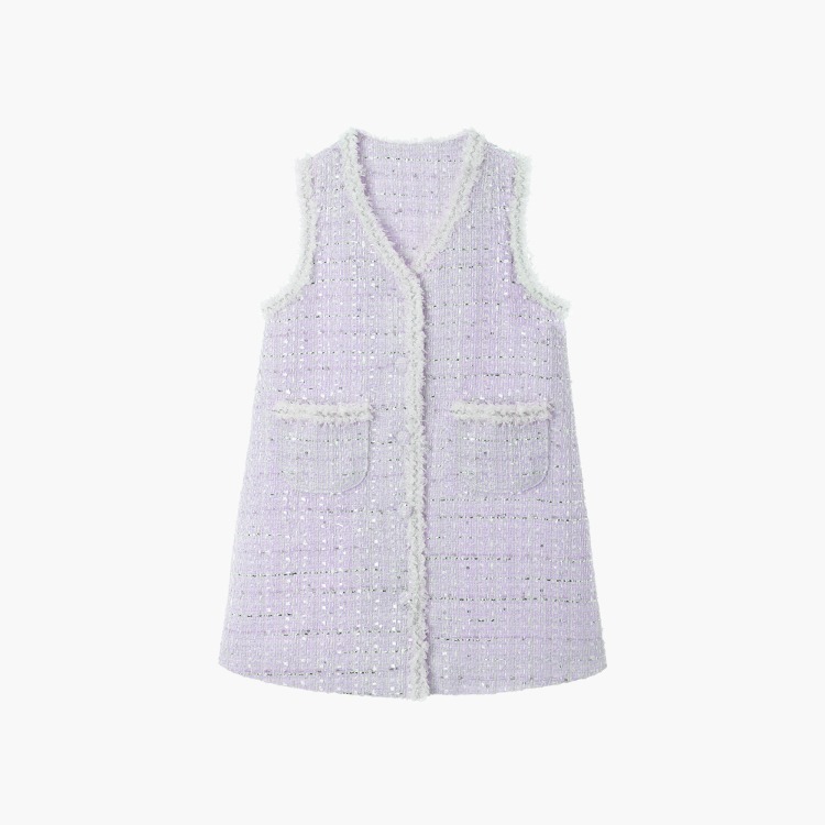 에이프릴 트위드 드레스(Lavender)