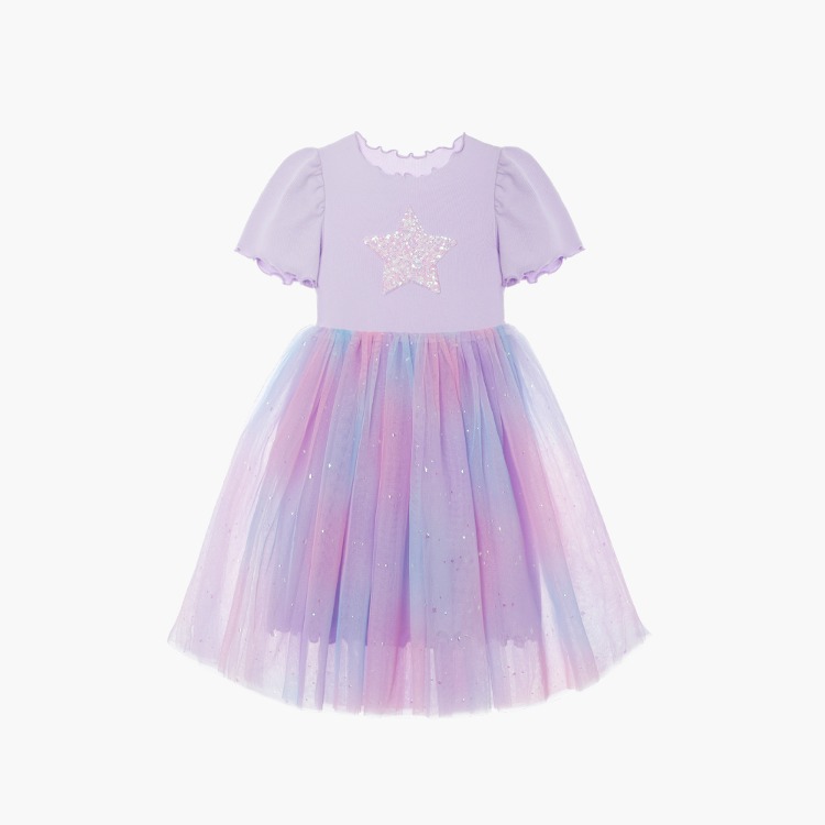 [리오더] 솜사탕 스타 튜튜 드레스(Purple)