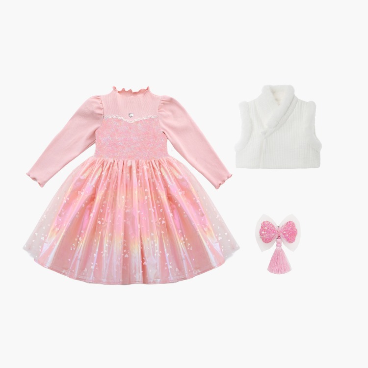 [설날 기획] 프리미엄 샤이닝 러브 튜튜 드레스(Pink) 세트